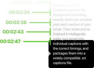 Teleprompter Pro Auto Captions