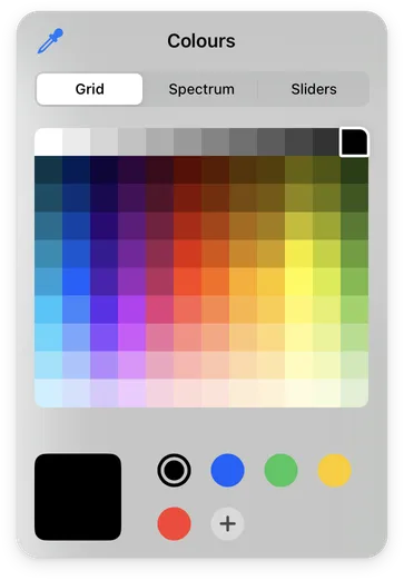 Teleprompter Pro Background Colour Menu