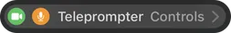 Teleprompter Pro in Control Center
