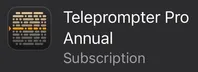 App disguised as Teleprompter Pro