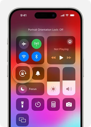 iOS disable Orientation Lock