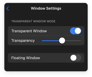 Teleprompter Pro Mac Window Settings